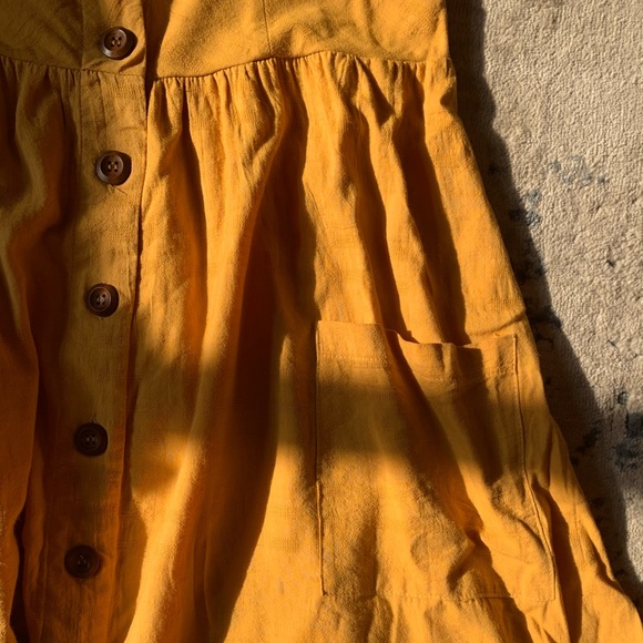 Yellow Button-Up Sundress 🌞 - Picture 4 of 11